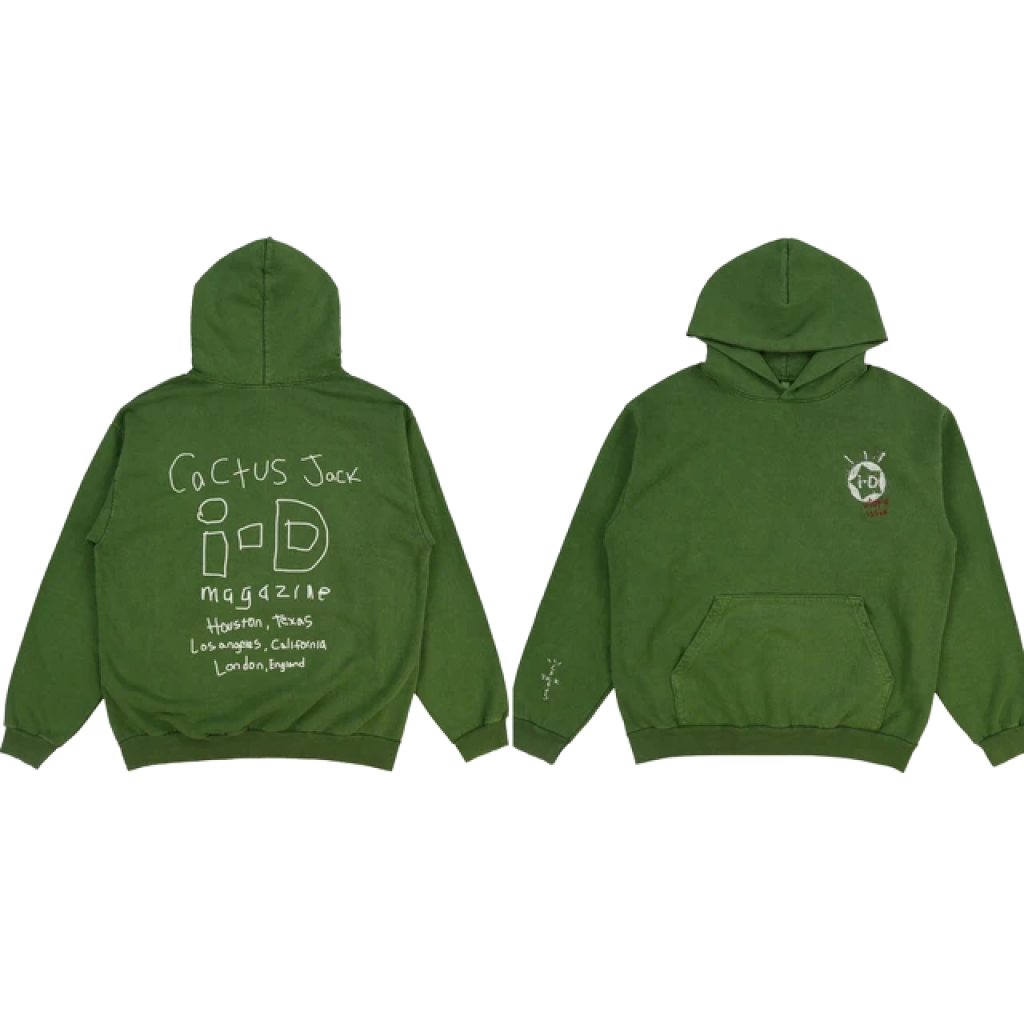 Cactus jack hoodie olive hotsell